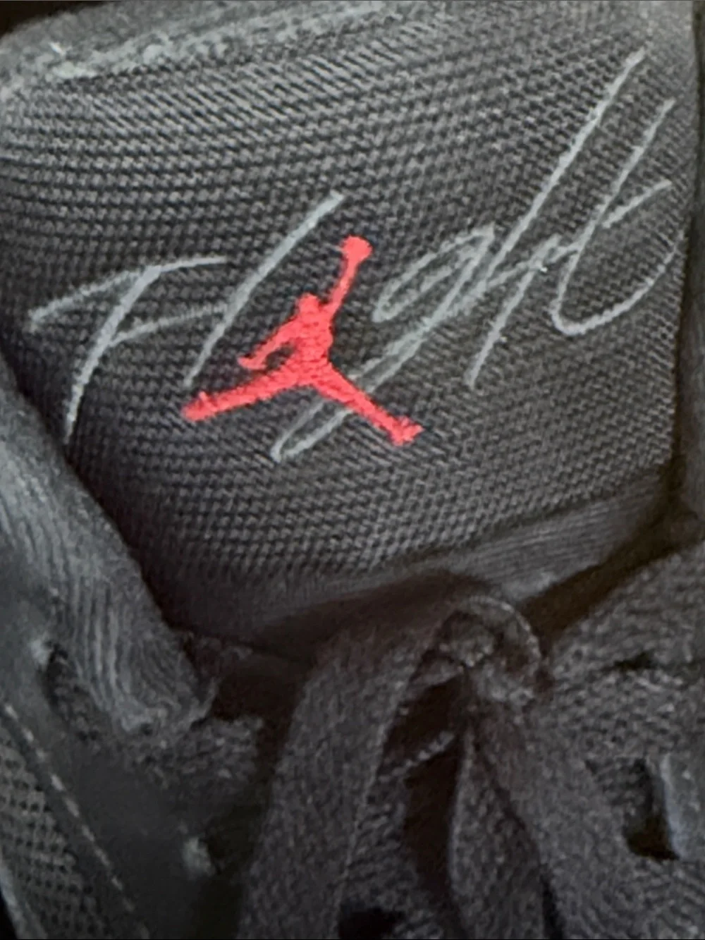 Jordan Nike Air Men's Black Sneakers with Red Accents